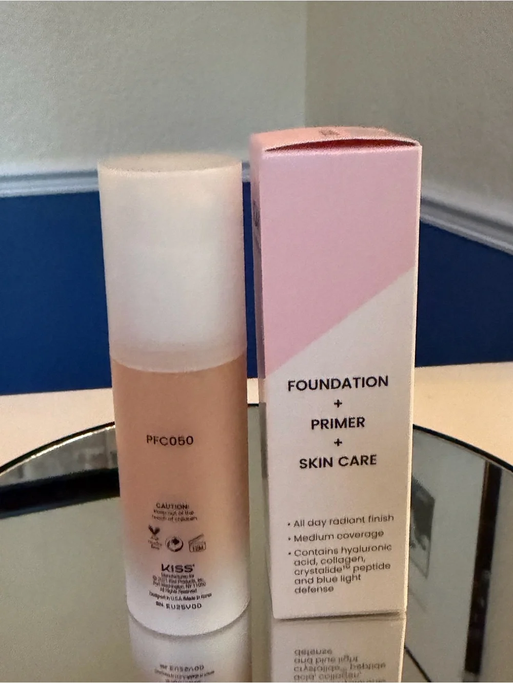 JOAH Crystal Glow Peptide-Infused Foundation Fair Light Cool Undertones FC050